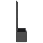 Jardinière avec treillis gris foncé 80x36x140 cm PP – Image 2