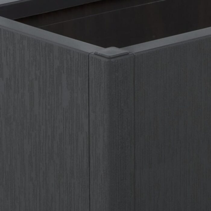 Jardinière avec treillis gris foncé 80x36x140 cm PP – Image 5