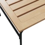 Tables basses gigognes de jardin 2 pcs marron et noir acier – Image 7