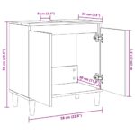 Meuble d'évier chêne sonoma 58x33x60 cm bois d'ingénierie – Image 8
