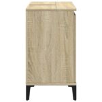 Meuble d'évier chêne sonoma 58x33x60 cm bois d'ingénierie – Image 3