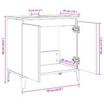 Meuble d'évier chêne sonoma 58x33x60 cm bois d'ingénierie – Image 8