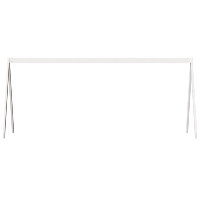 Toit de lit pour enfants blanc 209x85,5x88cm bois de pin massif – Image 2