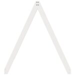 Toit de lit pour enfants blanc 209x85,5x88cm bois de pin massif – Image 3