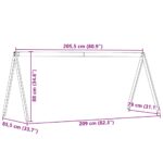 Toit de lit pour enfants blanc 209x85,5x88cm bois de pin massif – Image 7