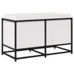 Jardinière blanc 80x40x50 cm bois de pin massif – Image 5