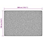 Tapis intérieur extérieur à poils courts 190x300cm antidérapant – Image 6