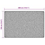 Tapis intérieur extérieur à poils courts 190x300cm antidérapant – Image 6