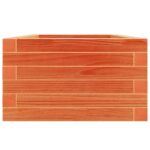 Jardinière cire marron 40x40x23 cm bois de pin massif – Image 4
