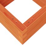 Jardinière cire marron 40x40x23 cm bois de pin massif – Image 6