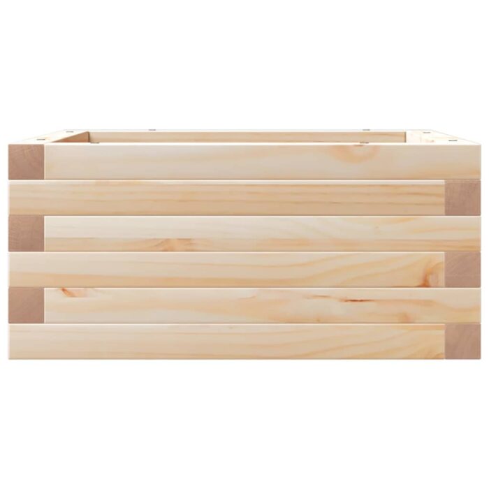 Jardinière 50x50x23 cm bois de pin massif – Image 3