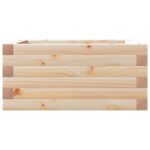 Jardinière 50x50x23 cm bois de pin massif – Image 4