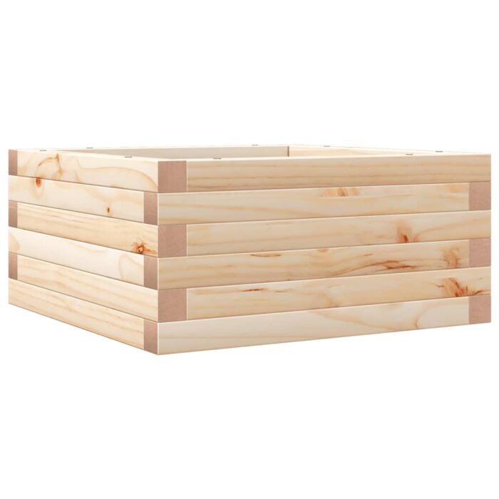 Jardinière 50x50x23 cm bois de pin massif – Image 5