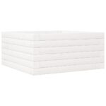 Jardinière blanc 50x50x23 cm bois de pin massif – Image 5