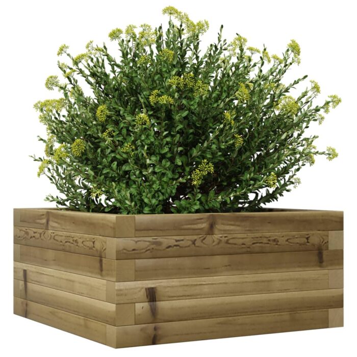 Jardinière 50x50x23 cm bois de pin imprégné – Image 2