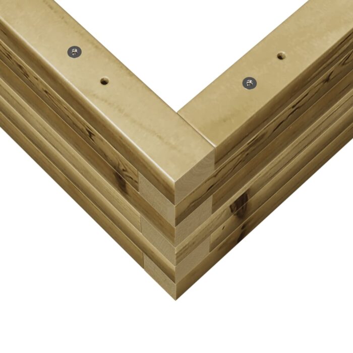 Jardinière 50x50x23 cm bois de pin imprégné – Image 6