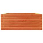 Jardinière cire marron 60x60x23 cm bois de pin massif – Image 3