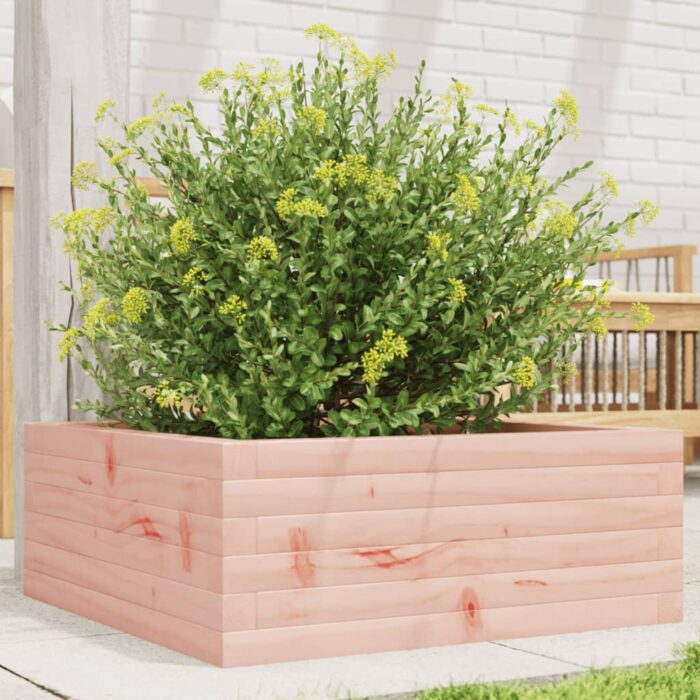 Jardinière 60x60x23 cm bois massif douglas – Image 1