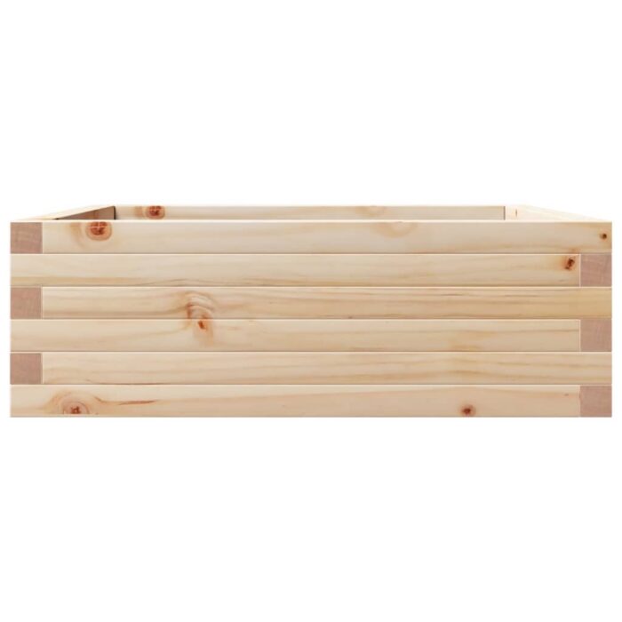 Jardinière 70x70x23 cm bois de pin massif – Image 3