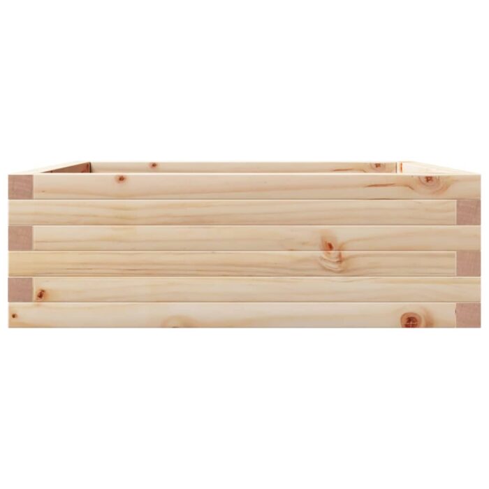 Jardinière 70x70x23 cm bois de pin massif – Image 4