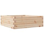 Jardinière 70x70x23 cm bois de pin massif – Image 5
