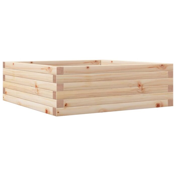 Jardinière 70x70x23 cm bois de pin massif – Image 5