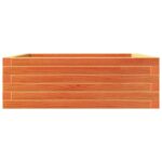 Jardinière cire marron 70x70x23 cm bois de pin massif – Image 3