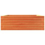 Jardinière cire marron 70x70x23 cm bois de pin massif – Image 4