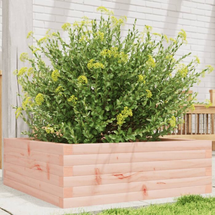 Jardinière 70x70x23 cm bois massif douglas – Image 1