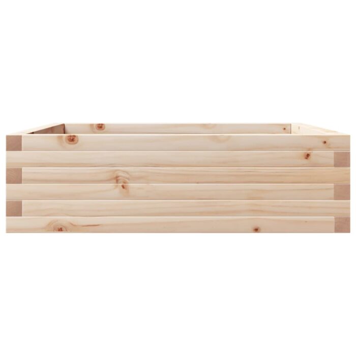 Jardinière 80x80x23 cm bois de pin massif – Image 3