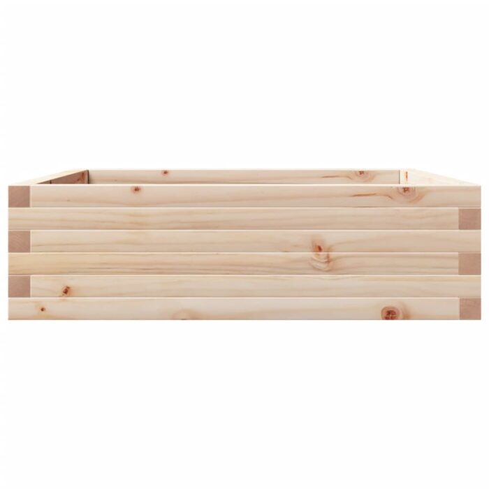 Jardinière 80x80x23 cm bois de pin massif – Image 4