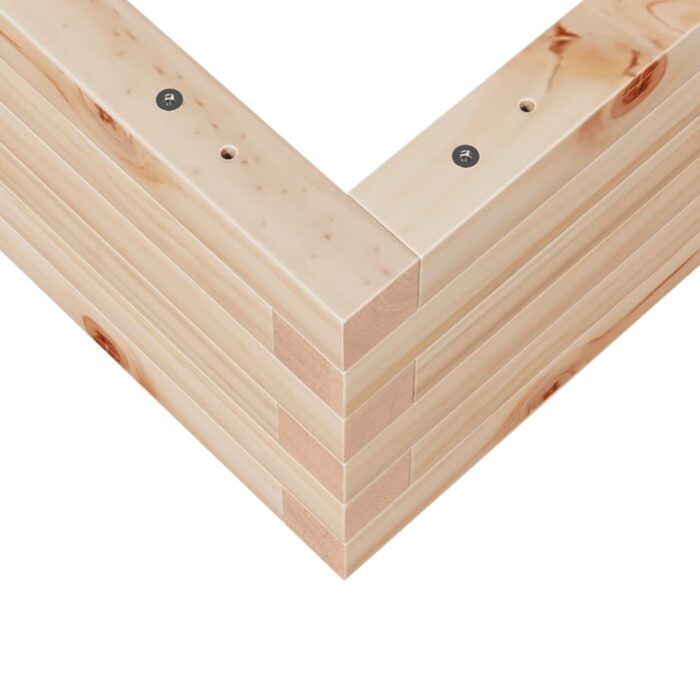 Jardinière 80x80x23 cm bois de pin massif – Image 6