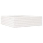 Jardinière blanc 80x80x23 cm bois de pin massif – Image 5