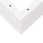 Jardinière blanc 80x80x23 cm bois de pin massif – Image 6
