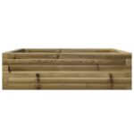 Jardinière 80x80x23 cm bois de pin imprégné – Image 3