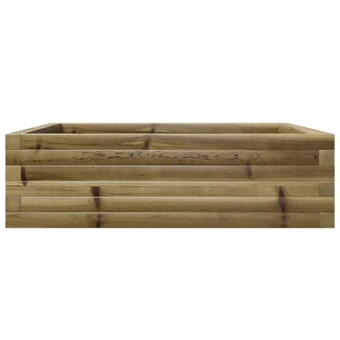 Jardinière 80x80x23 cm bois de pin imprégné – Image 3