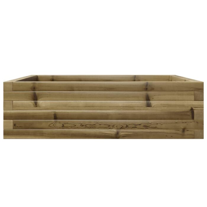 Jardinière 80x80x23 cm bois de pin imprégné – Image 4