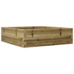 Jardinière 80x80x23 cm bois de pin imprégné – Image 5
