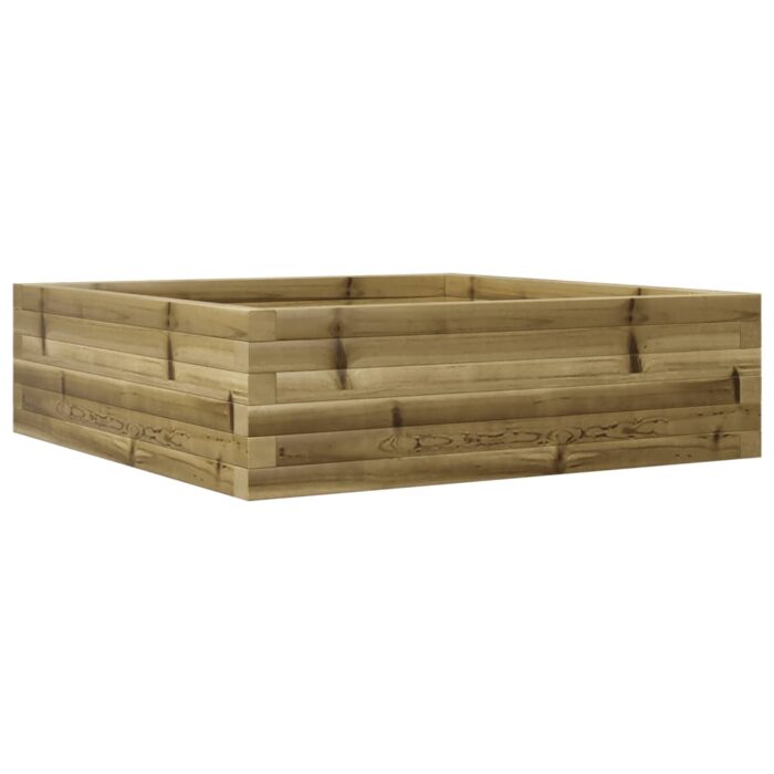 Jardinière 80x80x23 cm bois de pin imprégné – Image 5