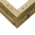 Jardinière 80x80x23 cm bois de pin imprégné – Image 6