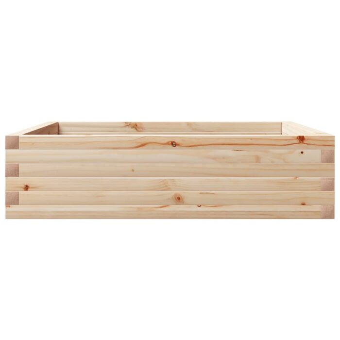 Jardinière 90x90x23 cm bois de pin massif – Image 3
