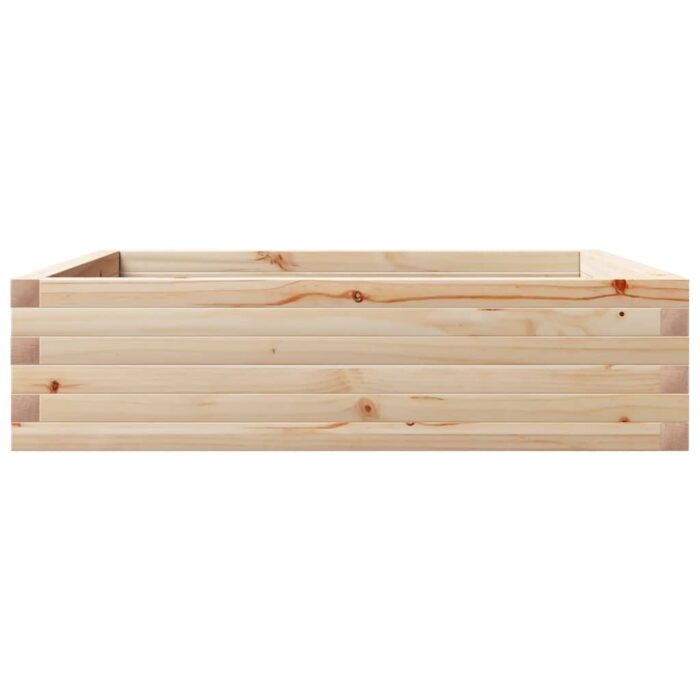 Jardinière 90x90x23 cm bois de pin massif – Image 4