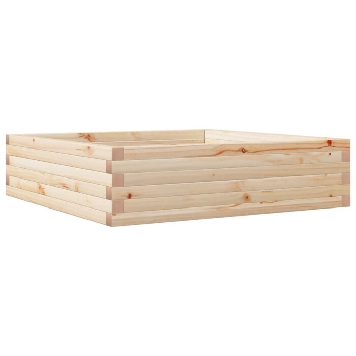 Jardinière 90x90x23 cm bois de pin massif – Image 6