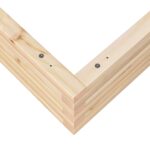 Jardinière 90x90x23 cm bois de pin massif – Image 7
