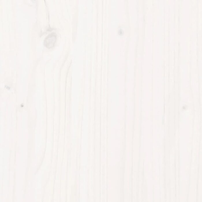 Jardinière blanc 90x90x23 cm bois de pin massif – Image 7