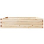 Jardinière 100x100x23 cm bois de pin massif – Image 4