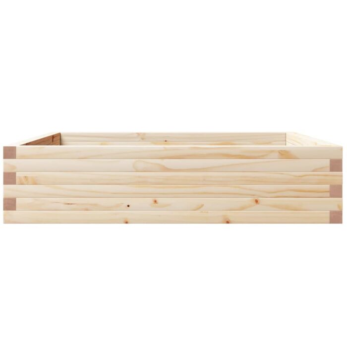 Jardinière 100x100x23 cm bois de pin massif – Image 4