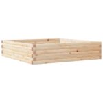 Jardinière 100x100x23 cm bois de pin massif – Image 5