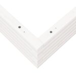 Jardinière blanc 100x100x23 cm bois de pin massif – Image 6