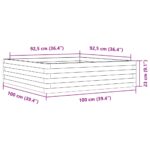 Jardinière 100x100x23 cm bois massif de douglas – Image 8